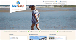 Desktop Screenshot of breezandvakanties.nl